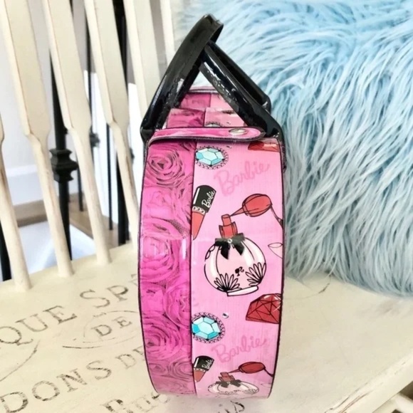 Barbie, Carrying Case, w/Mirror, Makeup Case, Overnight Bag, RARE Nice Condition - Picture 5 of 14
